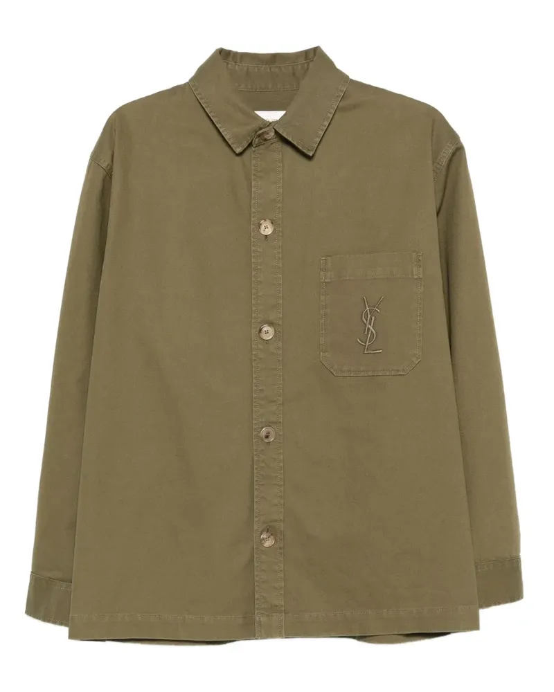 Saint Laurent Klassisches Hemd - Grün Grün