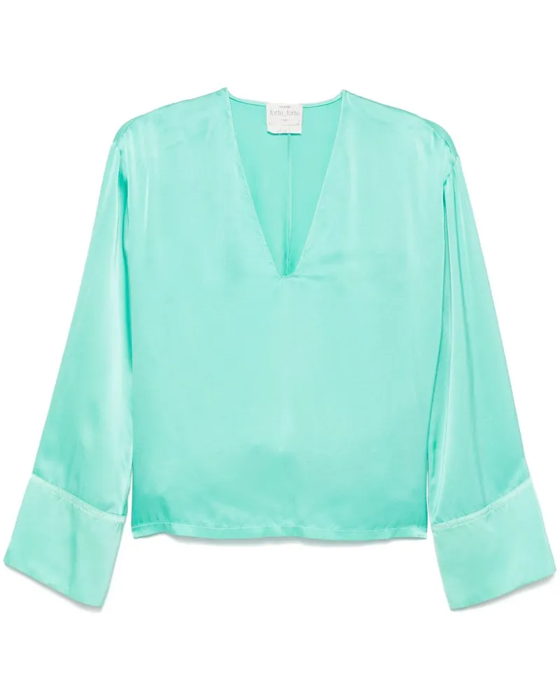 forte_forte Bluse aus Seide - Blau Blau