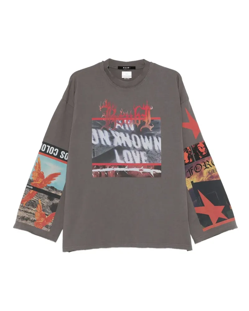 ksubi Altar T-Shirt mit grafischem Print - Grau Grau