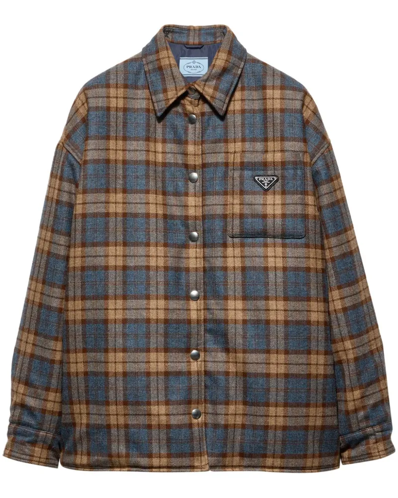 Prada Karierte Holzfällerjacke - Braun Braun