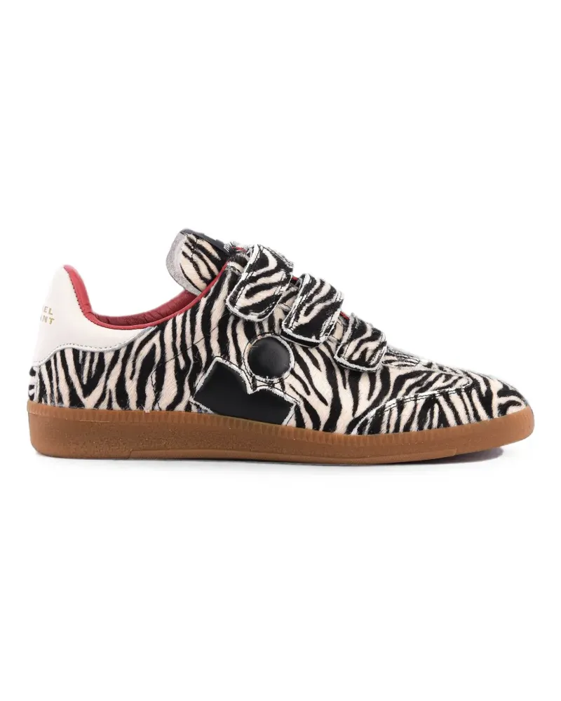 Isabel Marant Beth Sneakers mit Zebramuster - Weiß Weiß