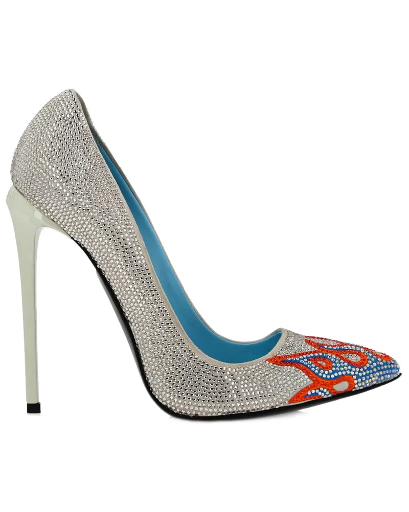 Philipp Plein Pumps mit Strass 120mm - Nude Nude