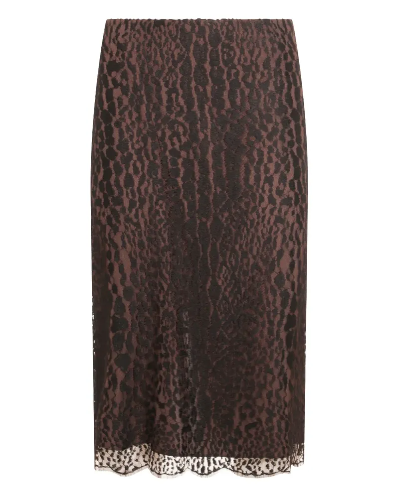 Tom Ford Rock mit Leoparden-Print - Braun Braun