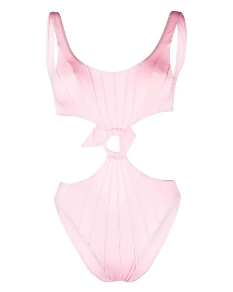 Noire Swimwear Badeanzug mit Cut-Outs Rosa