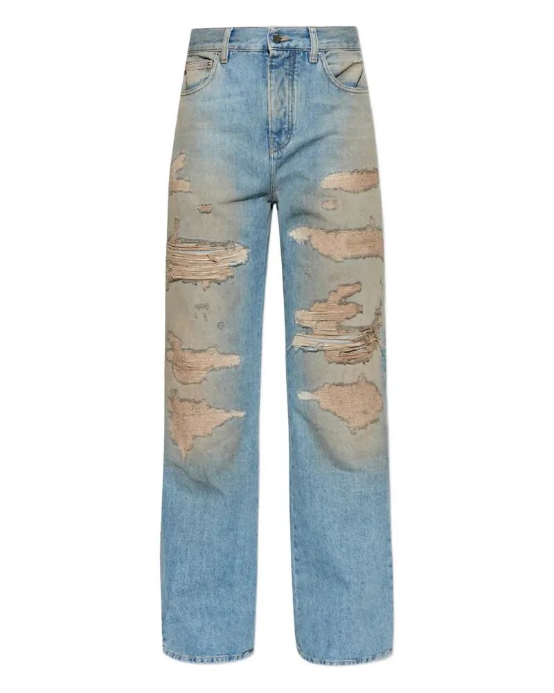Amiri distressed ripped jeans - Blau Blau