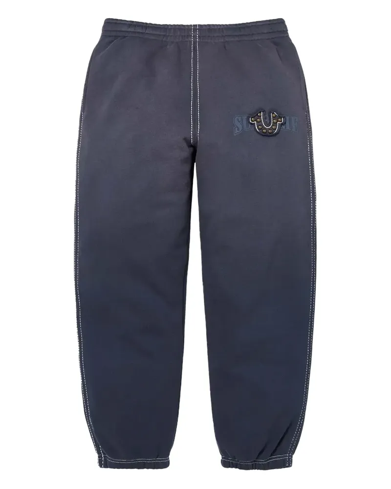 Supreme Being x True Religion Jogginghose mit Logo - Blau Blau