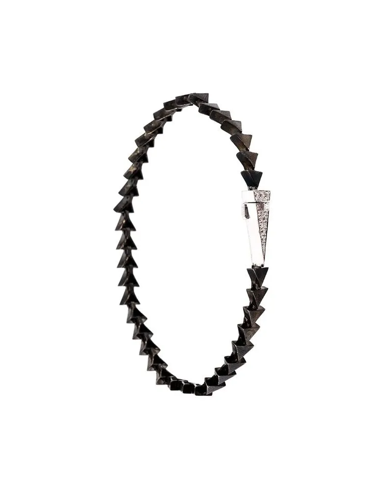 Nikos Koulis Armband mit Dreiecken - Metallic Metallic