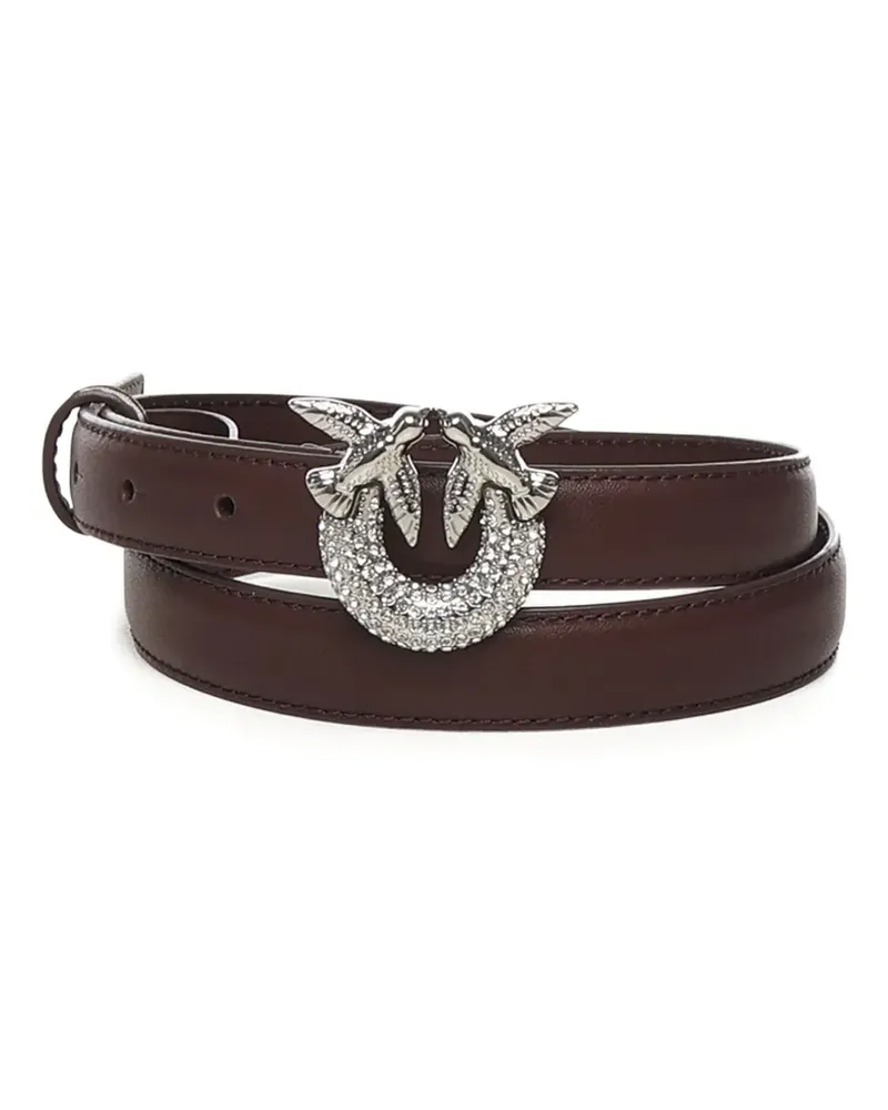 Pinko Love Birds buckle-embellished belt - Braun Braun