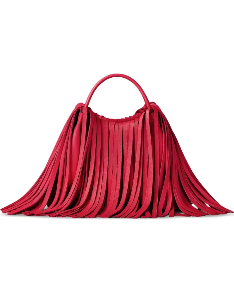 Givenchy Nano Facet Tote Bag aus Leder mit Fransen - Rot Rot