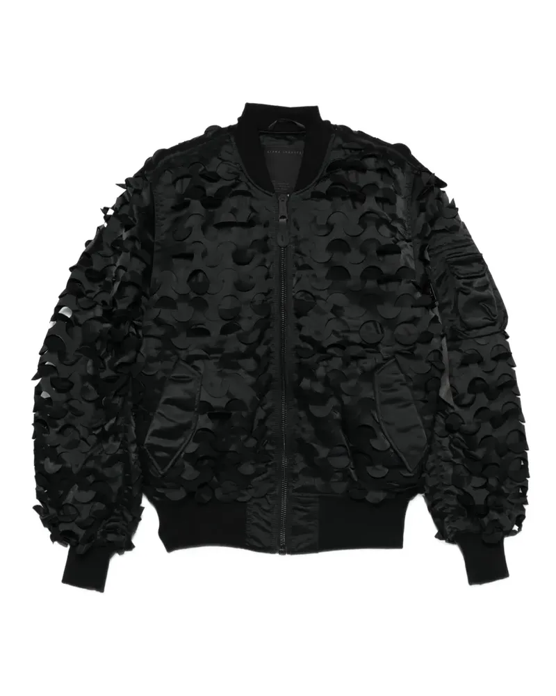 Alpha Industries MA-1 Ulcans Flight circular-appliqué bomber jacket - Schwarz Schwarz