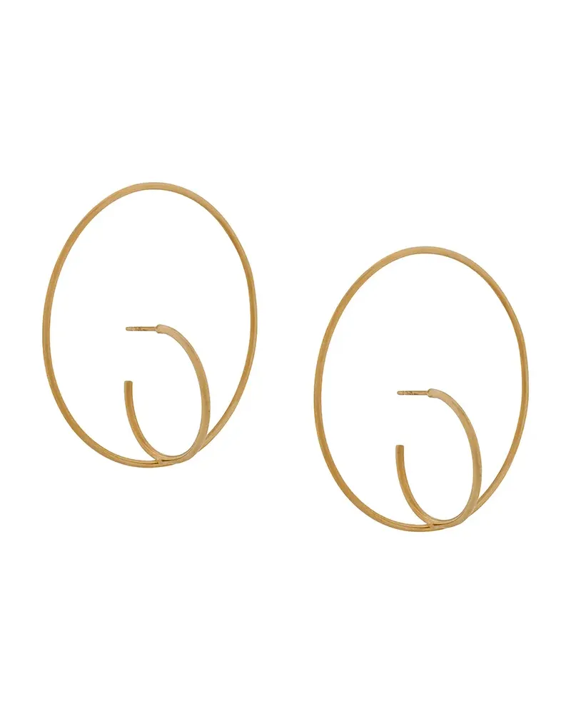 Charlotte Chesnais Große 'Saturn' Ohrringe - Gold Gold