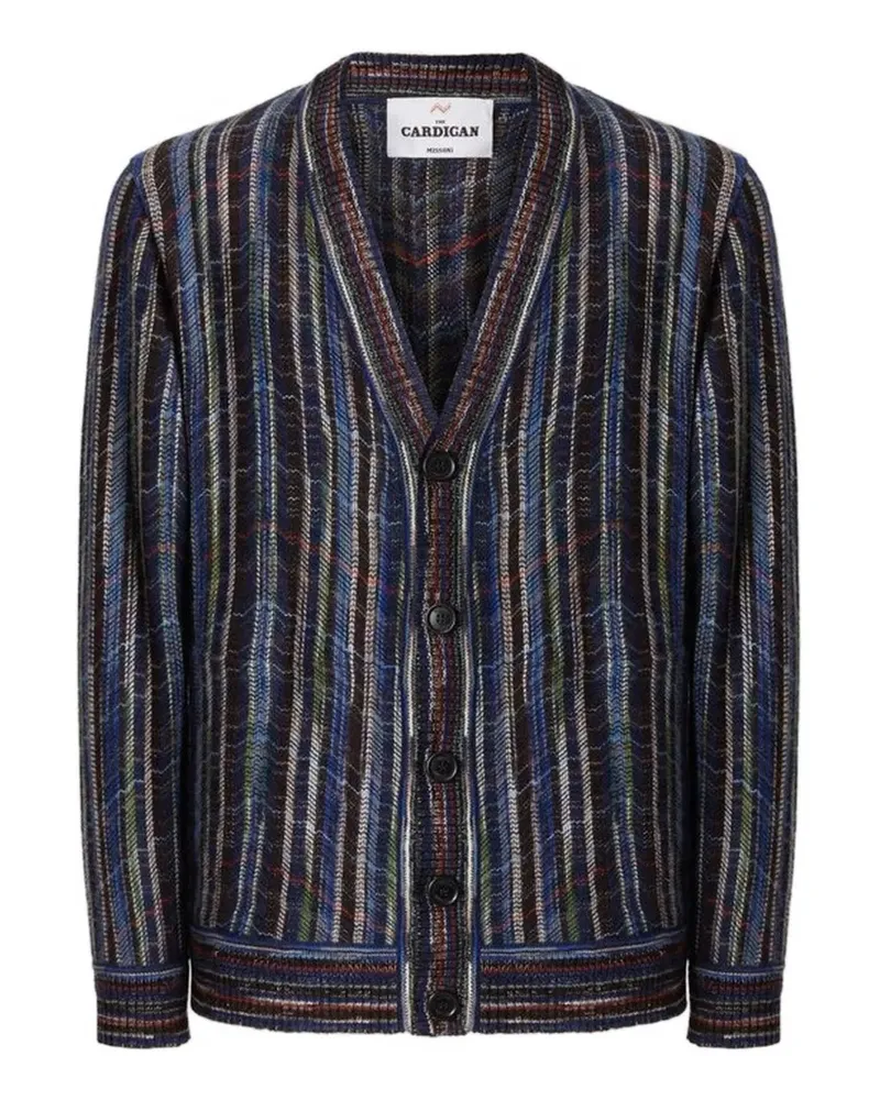 Missoni Cardigan mit Zickzackmuster - Blau Blau