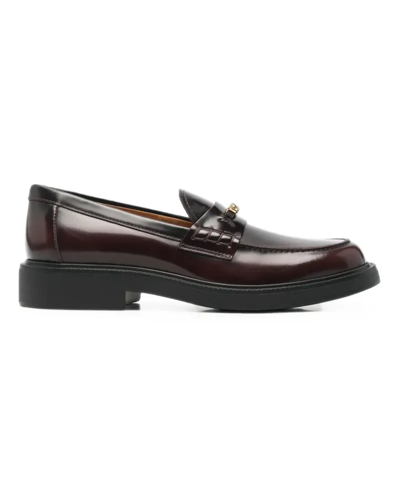 TOD'S Loafer mit Logo-Schild - Braun Braun