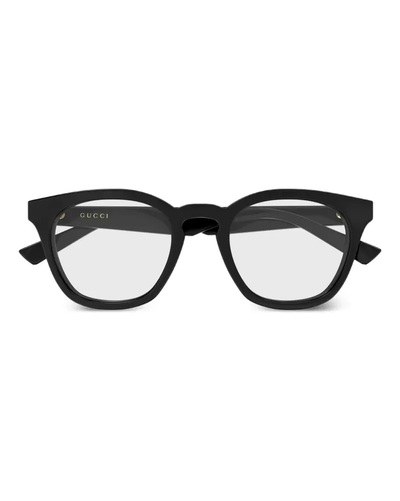 Gucci Brille mit rundem Gestell - Schwarz Schwarz