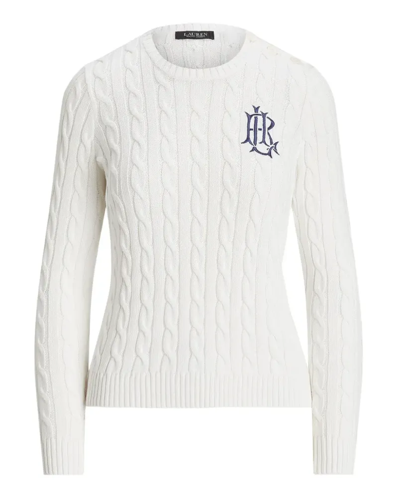 Ralph Lauren Pullover mit Zopfmuster - Weiß Weiß