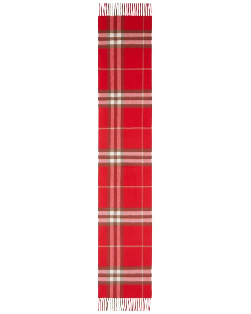 Burberry Karierter Kaschmirschal - Rot Rot