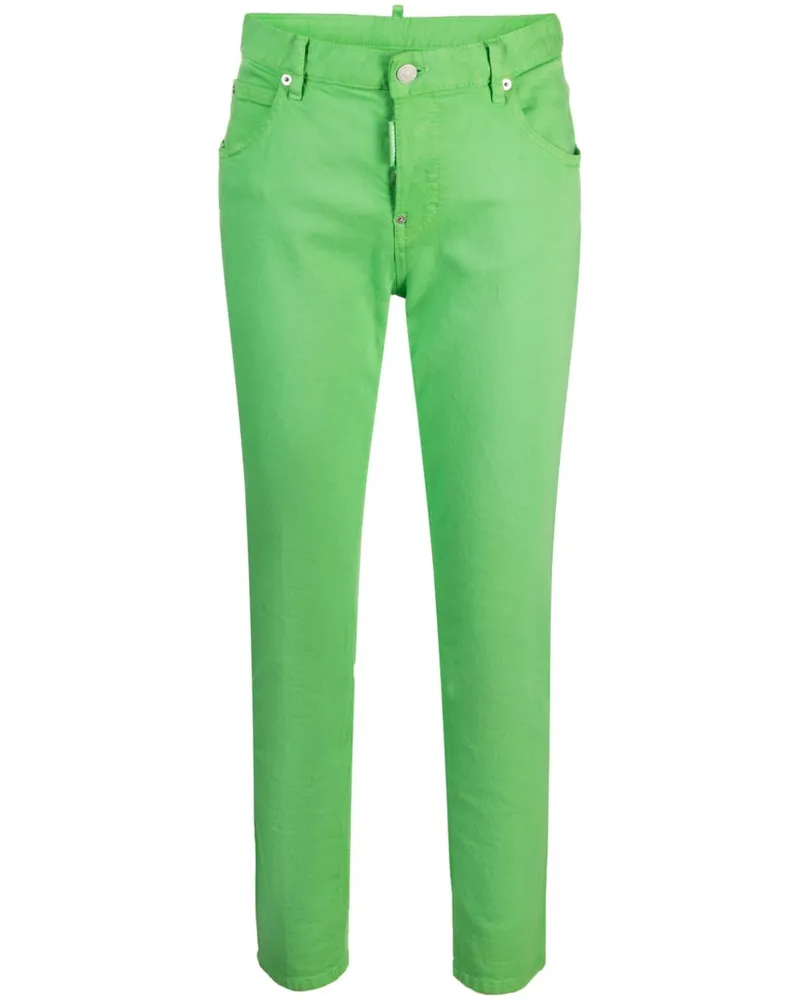 Dsquared2 Bull Cropped-Jeans - Grün Grün