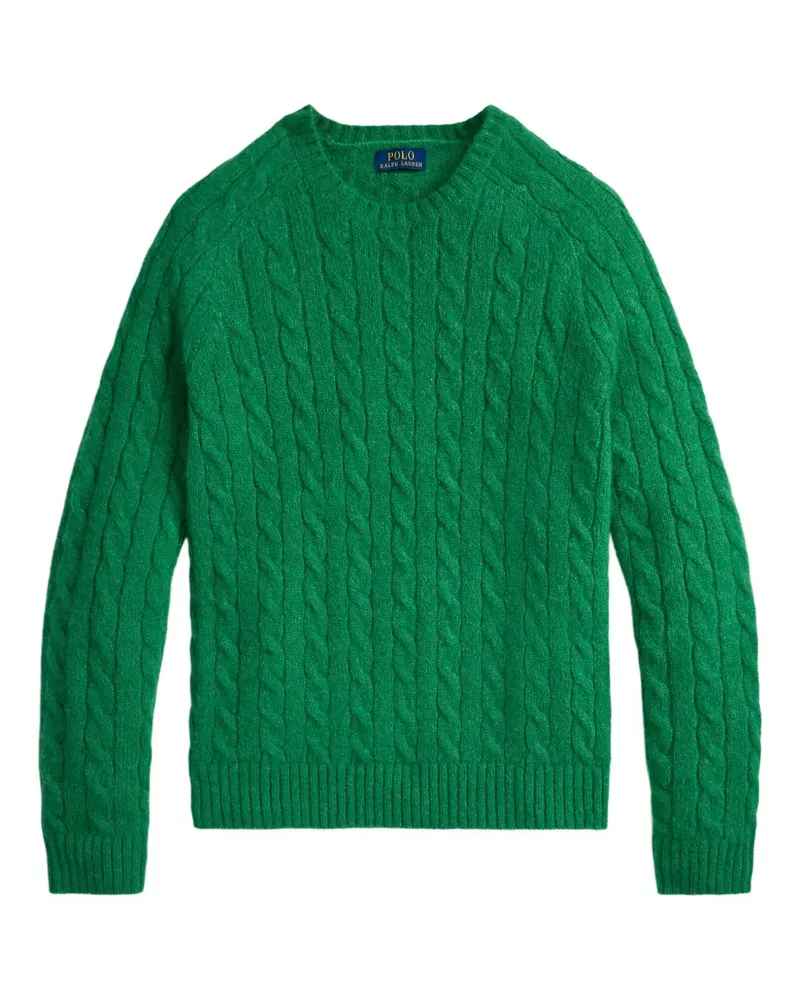 Ralph Lauren Pullover mit Zopfmuster-Patch - Grün Grün