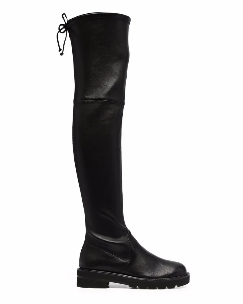 Stuart Weitzman Lowland Overknee-Stiefel 40mm - Schwarz Schwarz