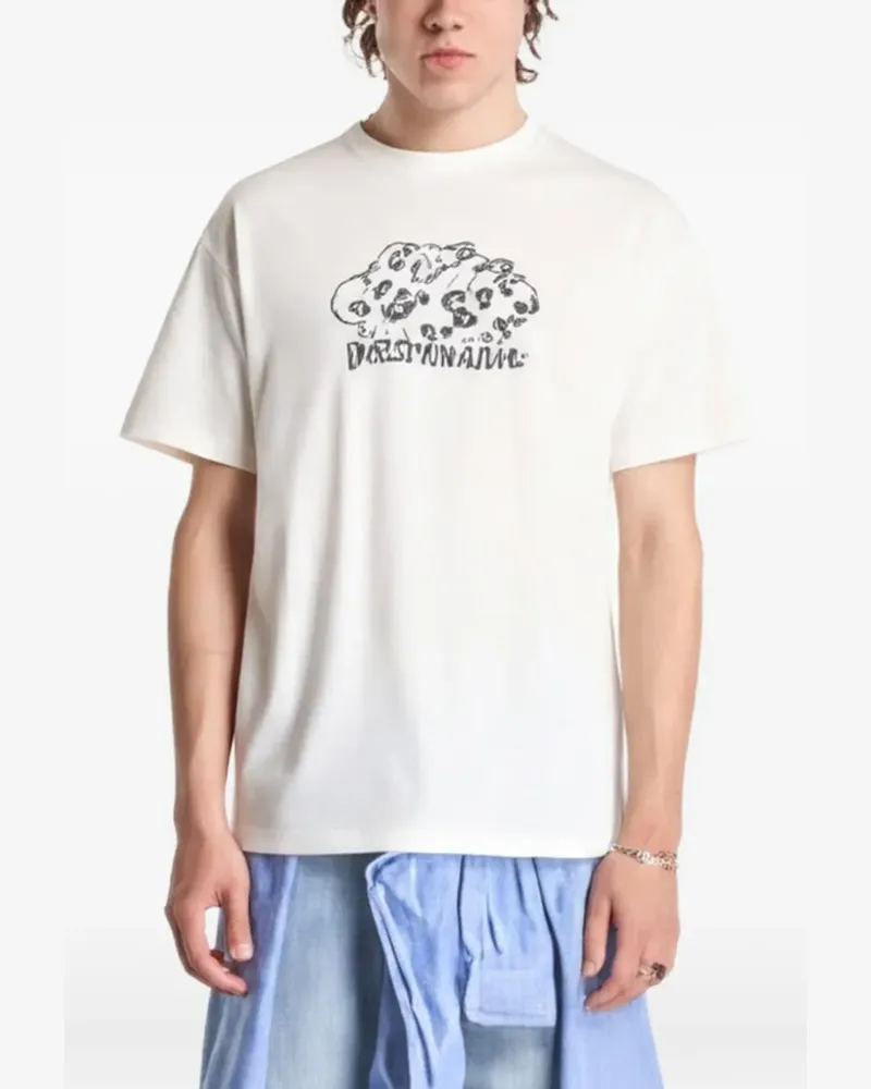 Palm Angels PA Pool T-Shirt mit grafischem Print - Nude Nude