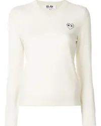 Comme des Garçons V-neck pullover Weiß