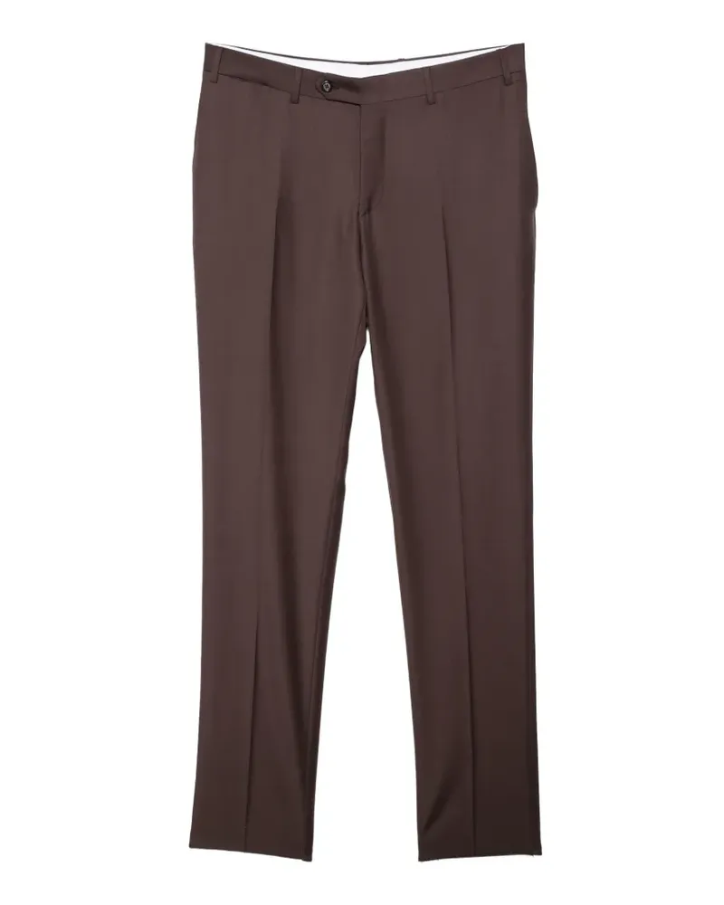 Canali Hose mit Gürtelschlaufe - Braun Braun