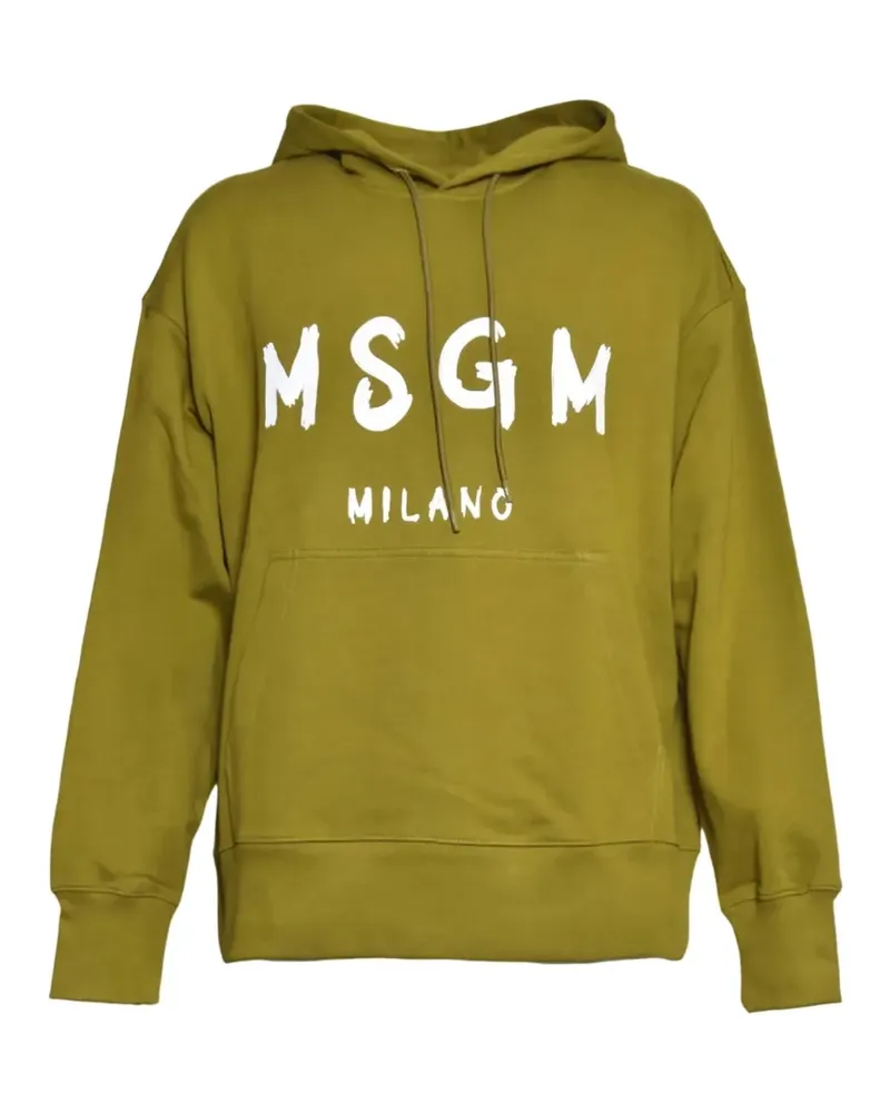 MSGM Sweatshirt mit Logo-Print - Braun Braun