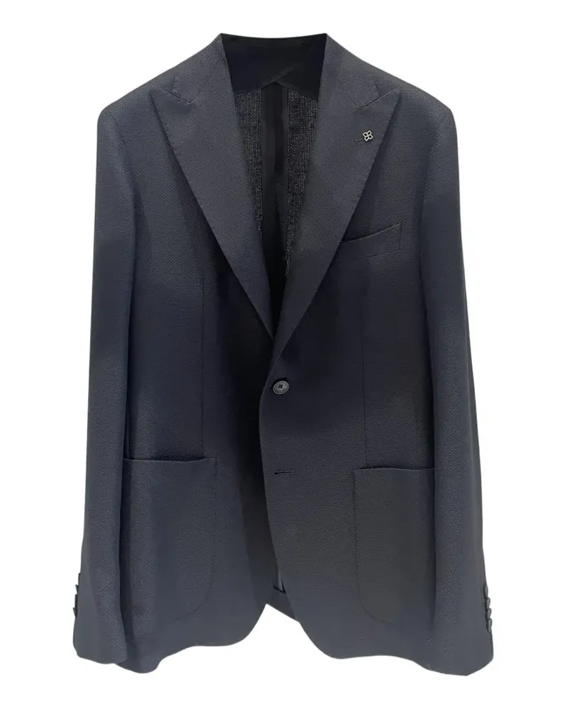 Tagliatore Strukturiertes Sakko - Blau Blau