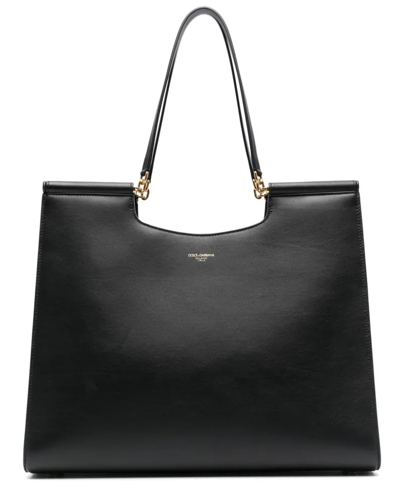 Dolce & Gabbana Kleine Sicily Handtasche - Schwarz Schwarz