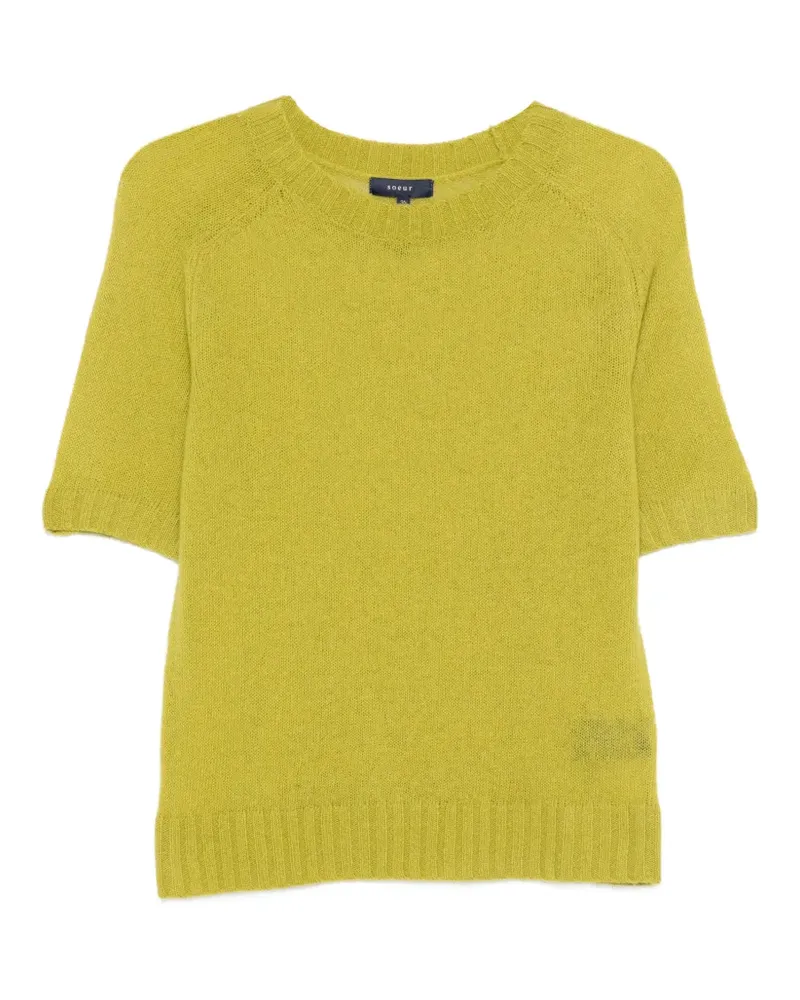 Soeur Kurzärmeliger Betina Pullover - Grün Grün