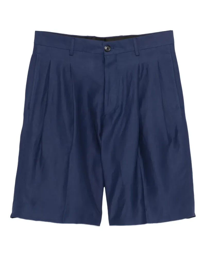 Laneus pleated shorts - Blau Blau