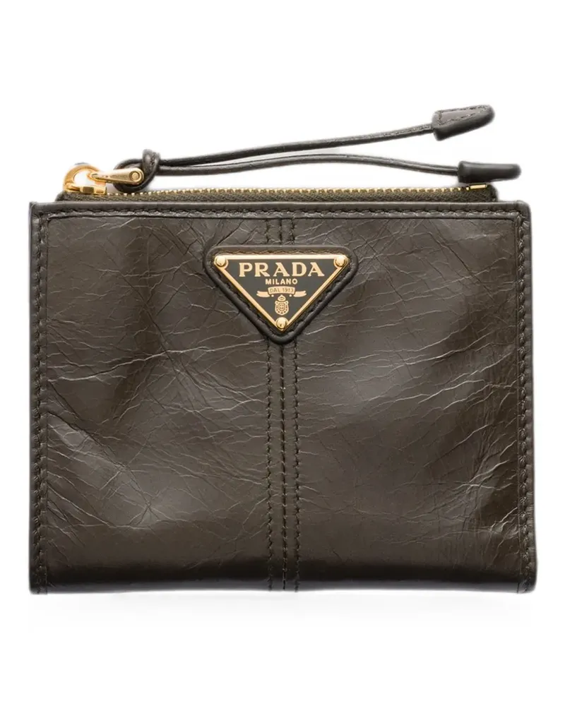 Prada small leather wallet - Grün Grün