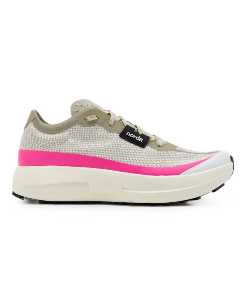 Norda 005 contrast-trim sneakers - Nude Nude