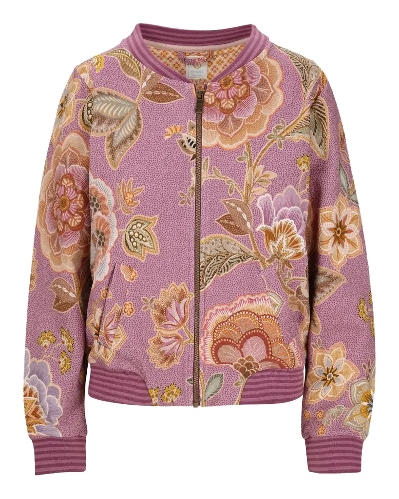 PiP Studio Jacke mit Blumenmuster - Rosa Rosa
