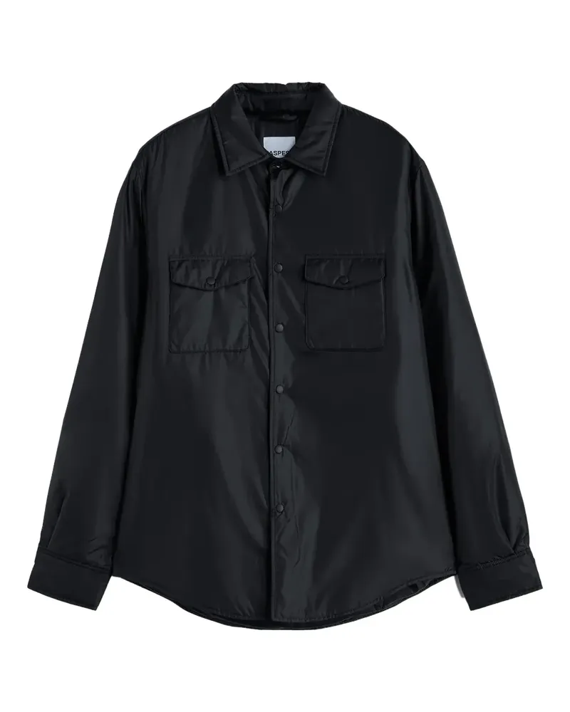 ASPESI Geknöpftes 13 Piu Hemd - Schwarz Schwarz