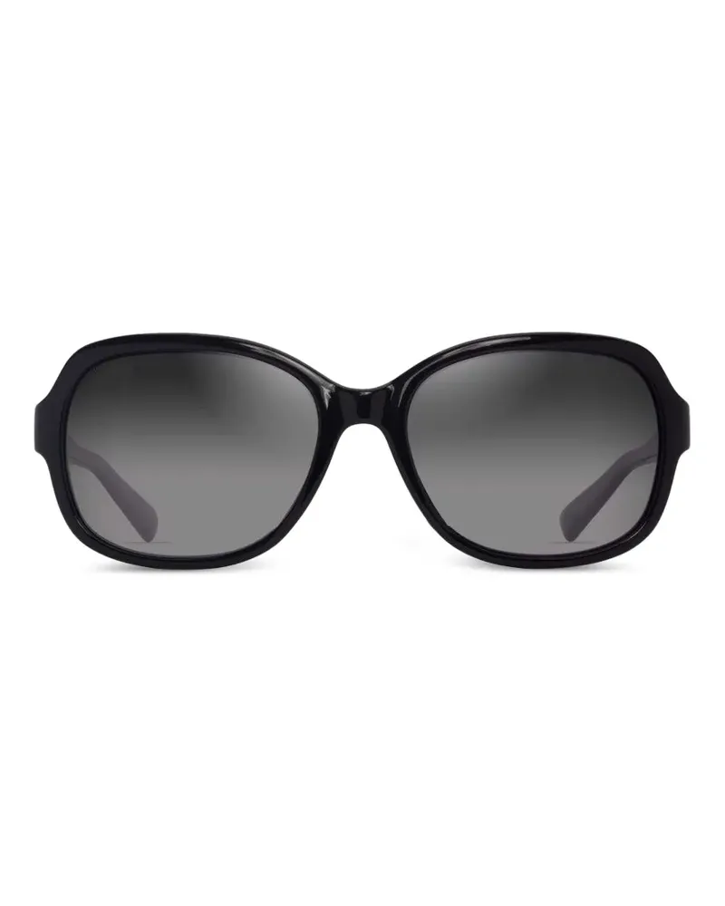 Maui Jim Hiluhilu Sonnenbrille mit eckigem Gestell - Schwarz Schwarz