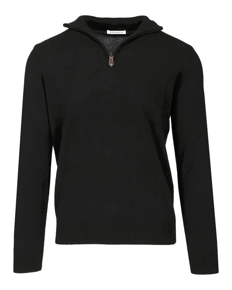 Al Duca D’Aosta 1902 zip-fastening cashmere sweater - Schwarz Schwarz