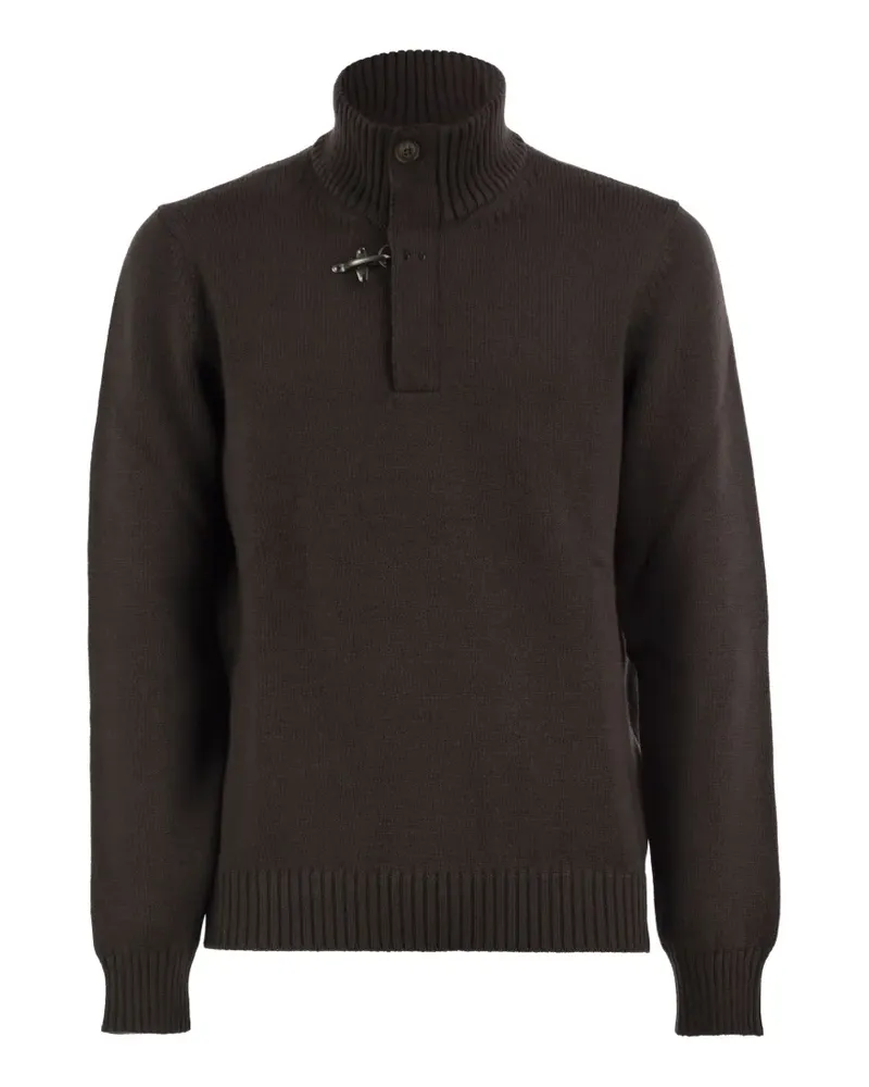 Fay hook-fastening wool sweater - Braun Braun