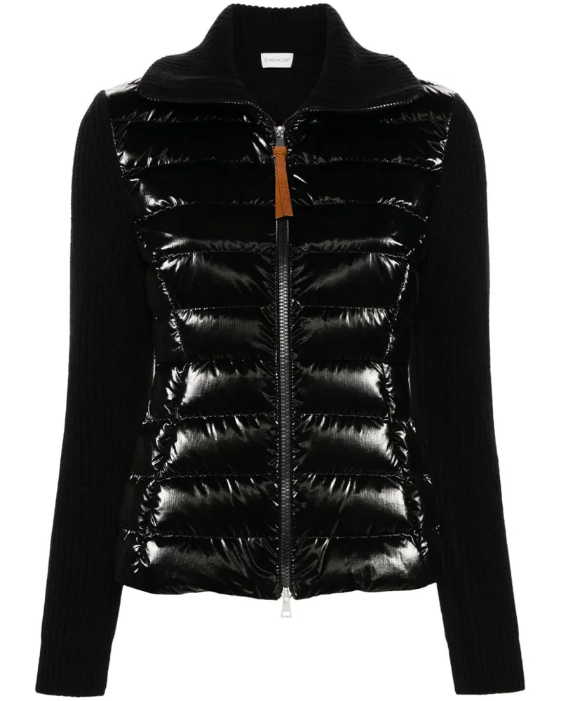 Moncler Jacke mit Kontrasteinsätzen - Schwarz Schwarz
