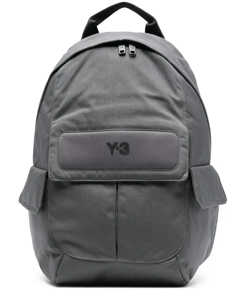 Y-3 Rucksack mit Logo - Grau Grau