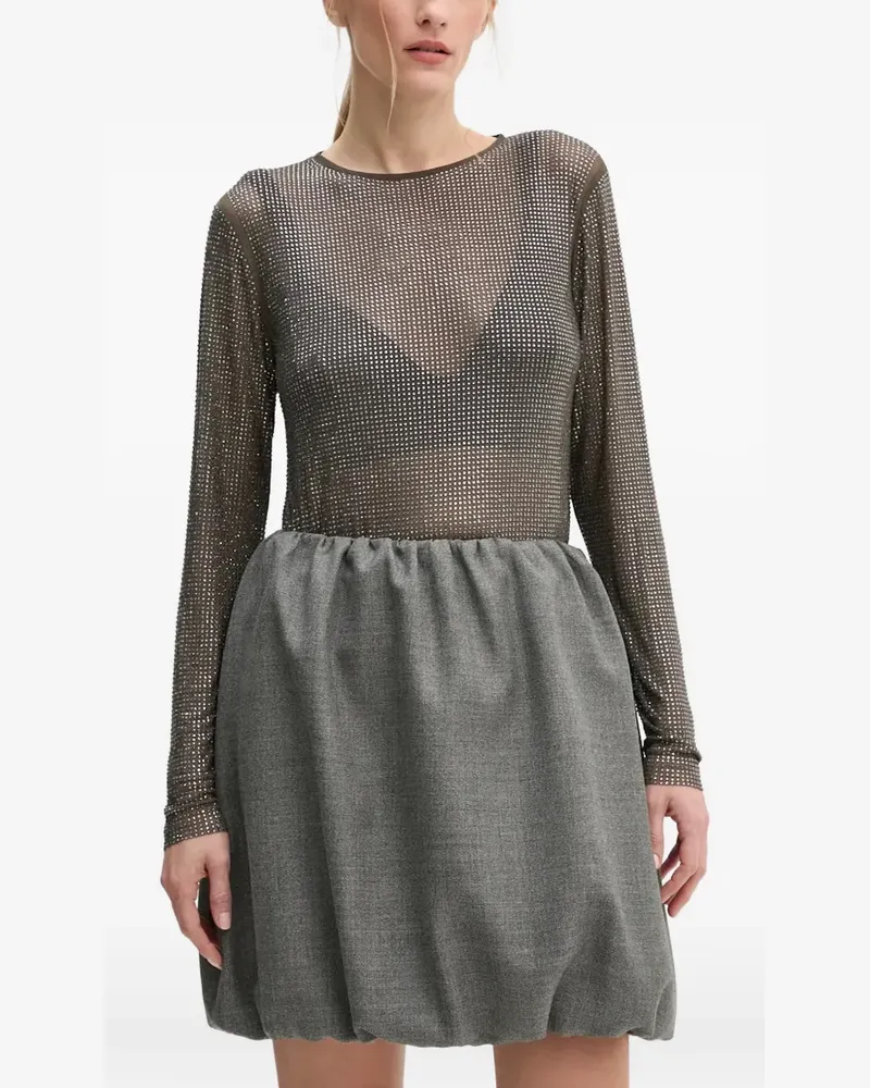 Samsøe & Samsøe embellished long-sleeved top - Grau Grau