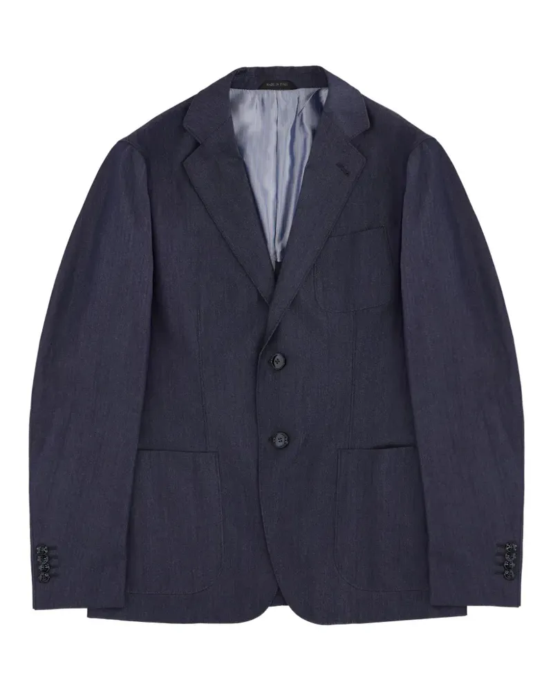 Giorgio Armani single-breasted blazer - Blau Blau