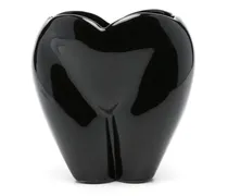 Bottom Of My Heart Vase 12cm - Schwarz