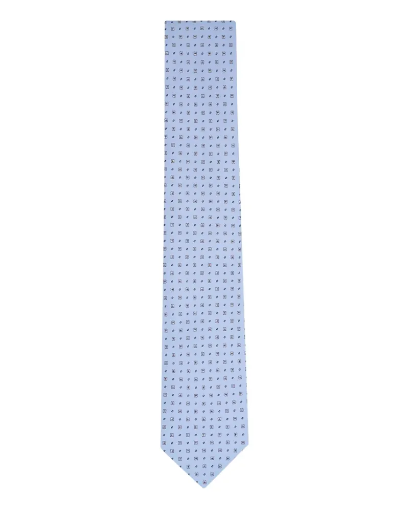 Canali patterned tie - Blau Blau