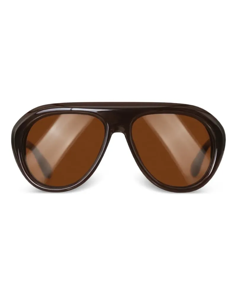 ROTATE Birger Christensen Getönte Pilotenbrille - Braun Braun