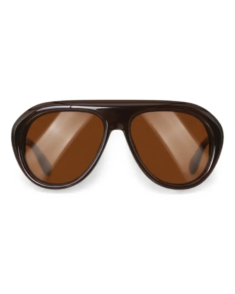 ROTATE Birger Christensen pilot-frame sunglasses - Braun Braun
