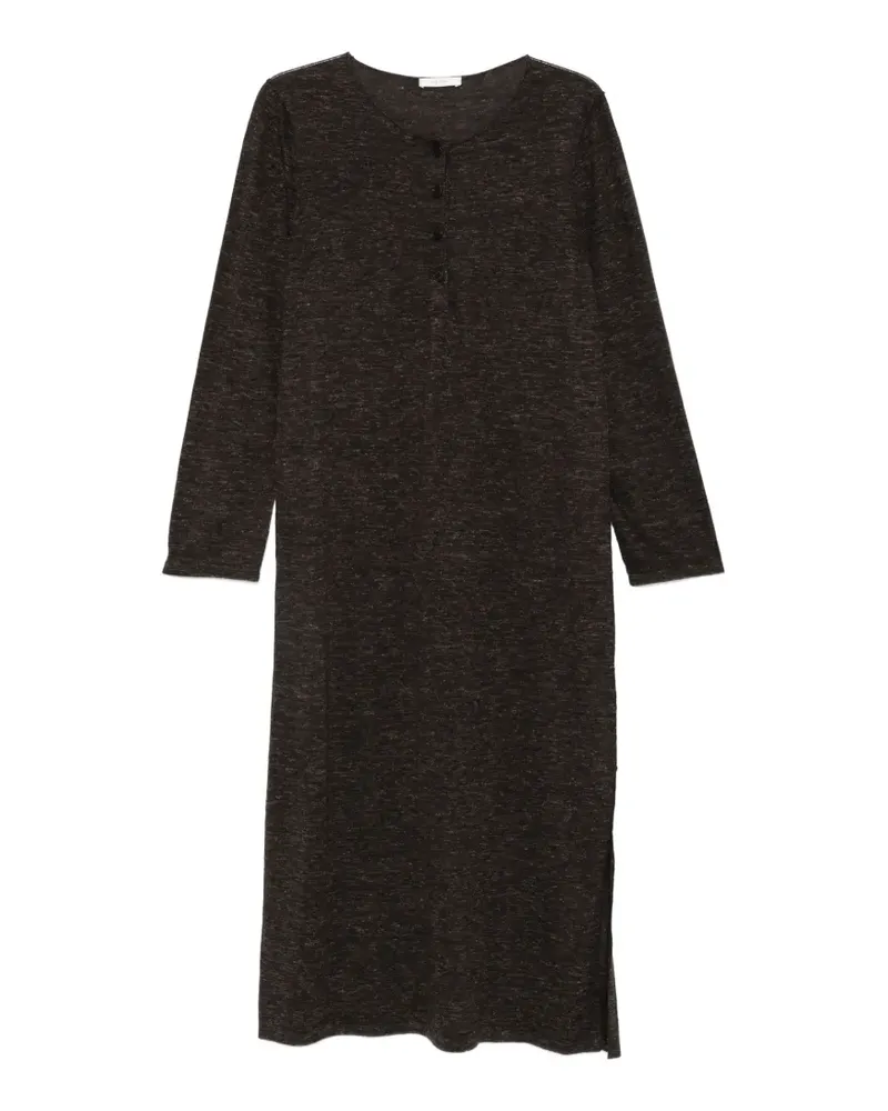 The Row Langärmeliges Niam Midikleid - Braun Braun