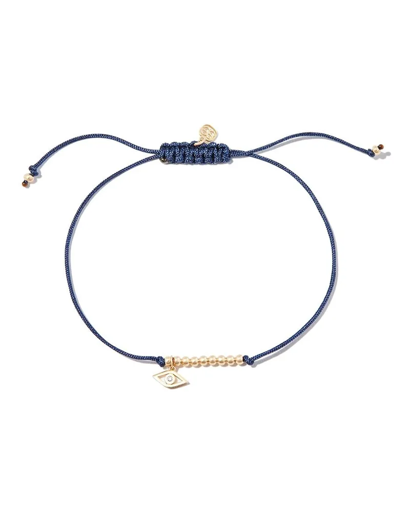 Sydney Evan 14kt Evil Eye Gelbgoldarmband mit Diamanten Gold