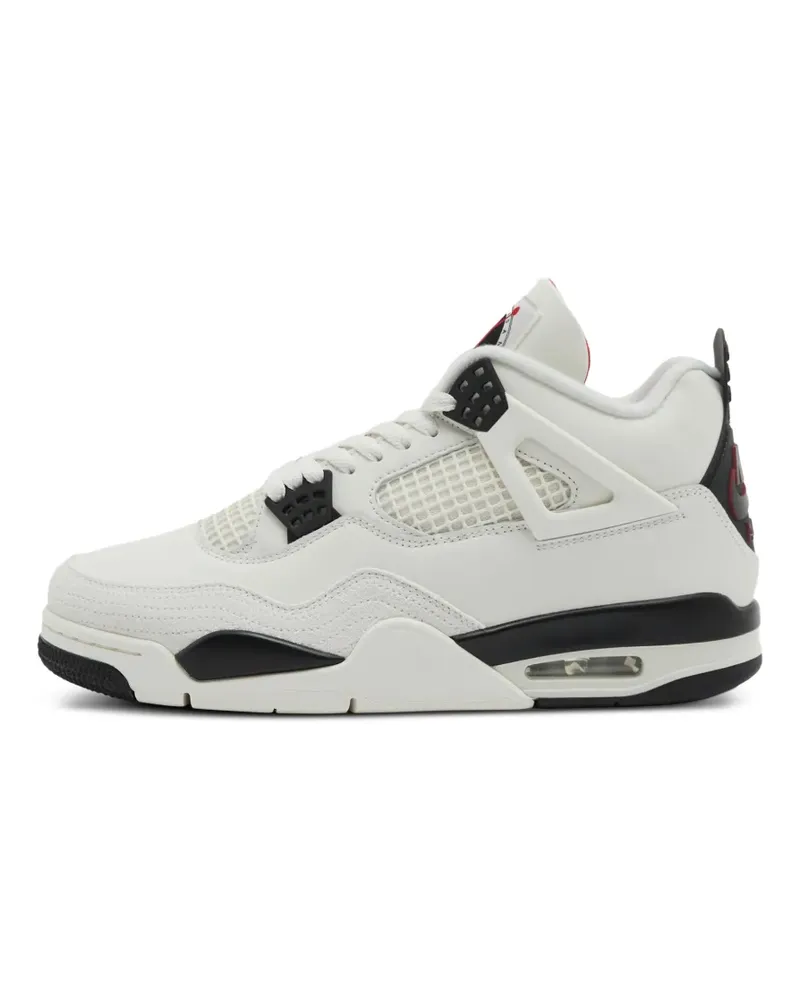 Jordan x Flight Club Air 4 grid-design sneakers - Weiß Weiß