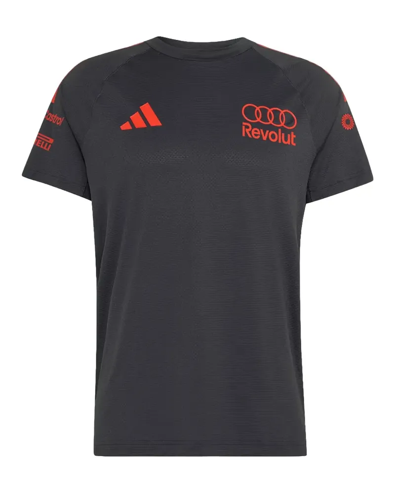 adidas x Audi x Revolut F1 Team Mechanics T-Shirt mit Logo - Schwarz Schwarz